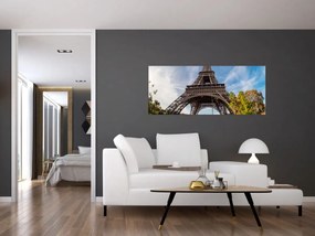 Tablou - Turnul Eiffel colorat (120x50 cm)