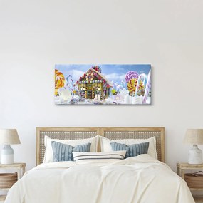 Tablou - Căsuță de turtă dulce (120x50 cm)