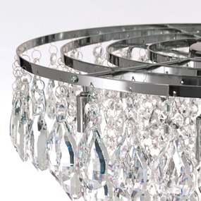 Lustra suspendata cristal K9 design elegant CELESTE D-45 crom