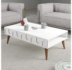 Măsuță de cafea Bipemu 1 (alb + Nuc) . 1093327