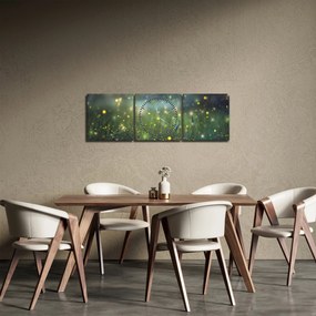 Tablou - Noapte fermecată (cu ceas) (90x30 cm)