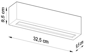 Aplică VEGA 1xE27/60W/230V gri