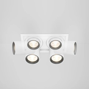 Spot LED incastrabil rotativ retractabil Hidden 2 alb
