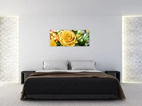 Tablou cu trandafir (120x50 cm)