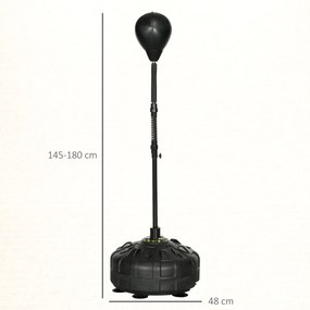SPORTNOW Minge de Box de Podea Bază Umplută Înălțime Reglabilă 145-180 cm | Aosom Romania