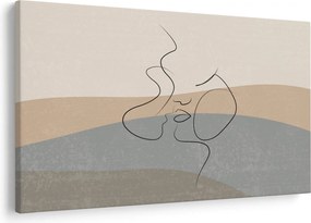 Tablou - Sărut de linie de artă (90x60 cm)