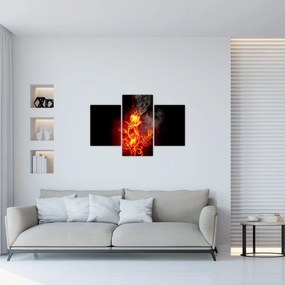 Tablou - Trandafiri în foc (90x60 cm)
