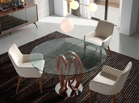 Masa dining design deosebit Ben, 120cm AC 1021