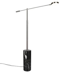 Lampadar negru-argintiu LED (înălțime 145 cm) Fiore – Trio Select