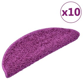 Covorase de scara, 10 buc., violet, 65x25 cm 10, Violet, 65 x 25 cm