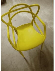 OFERTA Scaun din plastic galben KATO Calitatea II.