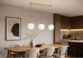 Brilagi - Lustra suspendată pe cablu MILO 3xE27/60W/230V aurie