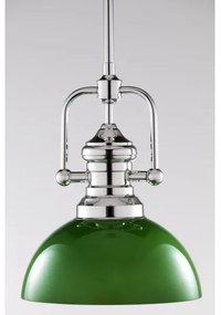 Jupiter 2071 - Lustră pe tijă PLATINO 1xE27/15W/230V verde/crom lucios