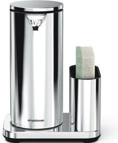 Simplehuman Dozator fără atingere cu suport pentruburete 414 ml, oțel inoxidabil lucios