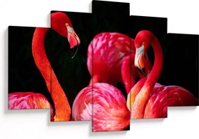 Tablou cu flamengo roșii (150x105 cm)