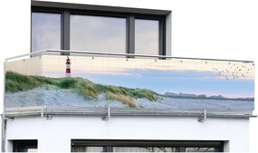 Paravan pentru balcon din plastic 500x85 cm North Sea Coast – Maximex
