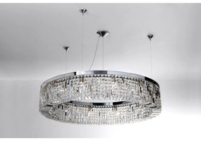 Lustra cristal Asfour design modern de lux Ring 110cm chrome plated