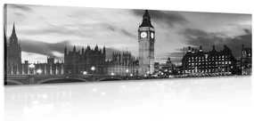Tablou Big Ben  în Londra alb-negru