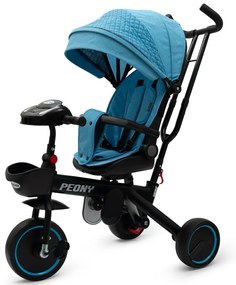 Baby Mix Triciclu pentru copii Peony EVA, albastru