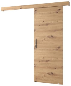 Uși culisante 90 cm Sharlene I (stejar artisan + negru mat + negru). 1043566