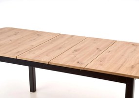 Masa extensibila Florian L160-228 cm stejar artizan/negru