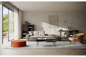 Bibliotecă neagră mată 100x147 cm Nina TemaHome