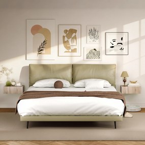 HOMCOM Set de 2 Noptiere Suspendate cu Sertar, Pereche de Noptiere Moderne din Lemn, Mese Laterale pentru Canapea, Living și Dormitor, 40x30x15 cm, Stejar | Aosom Romania