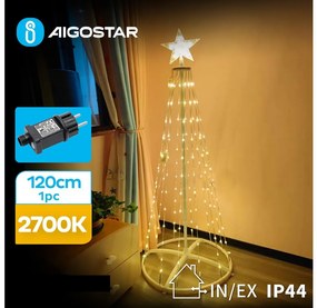 Decorațiune LED de Crăciun de exterior LED/3,6W/31/230V 2700K 120 cm IP44 Aigostar