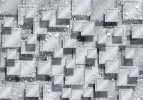 Fototapet - Abstracție gri (254x184 cm), în 8 de alte dimensiuni noi