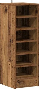 vidaXL Dulap Pantofi Lemn Vechi 32x35x92 cm Lemn prelucrat