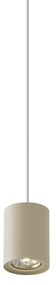 Lampă suspendată modernă bej cu alb pentru sistem de șină monofazat GU10 70mm - Iconic Holt