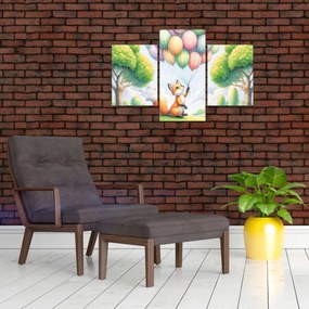 Tablou – Vulpe fericită (90x60 cm)