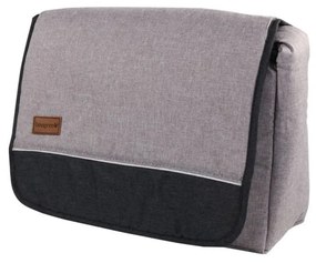 Geanta bebe NOVOKIDS™ Maraya PRO Care atasabila la carucior, Maner detasabil, Capacitate mare , dimensiuni 40X35X12 cm, Gri cu Maron