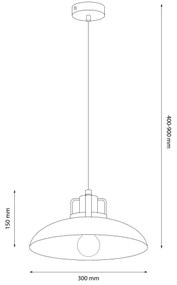 Lustră pe cablu Brilagi FLAMENGO 1xE27/60W/230V albastru