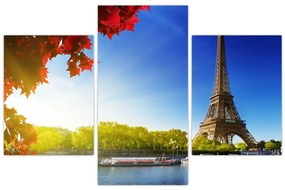 Tablou - toamna la Paris (90x60 cm)