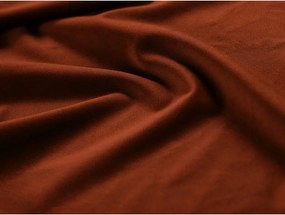 Taburet cărămiziu cu tapițerie din catifea Georgia – Micadoni