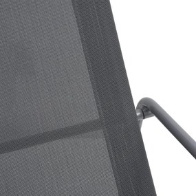 Scaun balansoar de gradina, gri, 95x54x85 cm, textilena 1, Gri