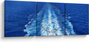 Tablou - Marea (cu ceas) (90x30 cm)