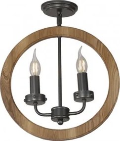 Plafoniera rustica 2 becuri E14 Cesena KL6347 Klausen