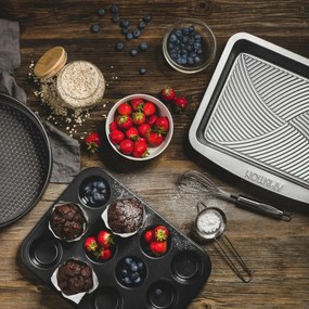 Tava copt 37x29x4.5cm, invelis Non-stick, Silvery