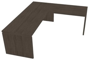 Masă ergonomica Verno 220 x 200 cm, dreapta, stejar antracit