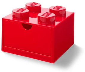 Cutie cu sertar pentru birou LEGO®, 15 x 16 cm, roșu