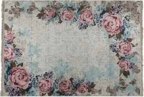 Covor, 160x230 cm, forma dreptunghiulara, tesatura de catifea/bumbac,