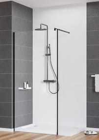 Cascada Arnika Titanium set de dus cu baterie, para de dus si dispersor fix forma rotunda finisaj antracit NACD1QK