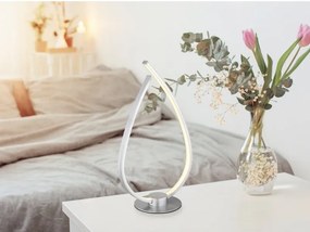 Veioza, Lampa de masa LED TRINA argintiu