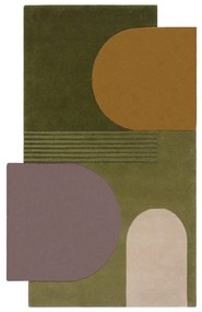 Covor din lână verde 240x150 cm Lozenge - Flair Rugs