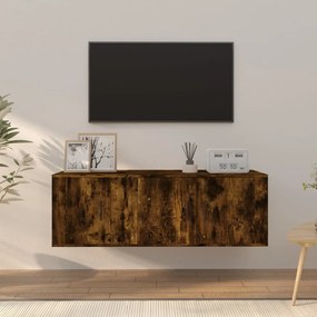 3188411 vidaXL Set dulapuri TV, 2 piese, stejar fumuriu, lemn prelucrat