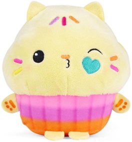 Pisica Muffin Casa magică a lui Gabi, 25 cm,galben, pluș