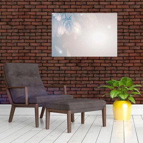 Tablou - Flori înzăpezite (90x60 cm)