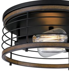 Plafonieră Westinghouse 61250 ACKTON 2xE27/60W/230V lemn recuperat